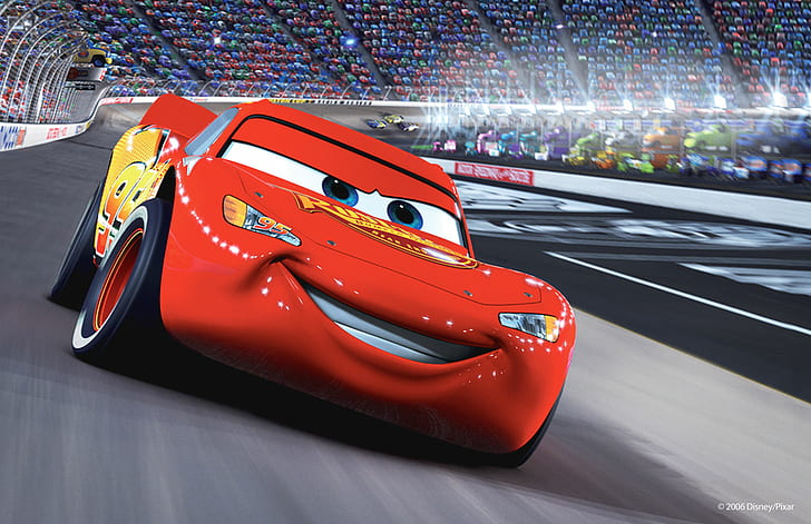 disney, lightning McQueen, mcQueen Cars, movie, pixar, HD wallpaper
