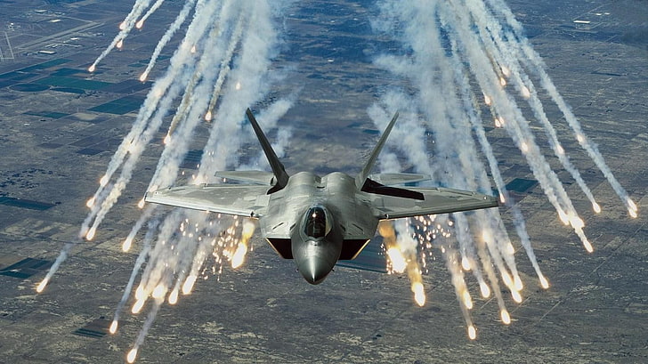 самолеты, Lockheed Martin, F-22 Raptor, самолеты, военные самолеты, военные, транспортное средство, HD обои