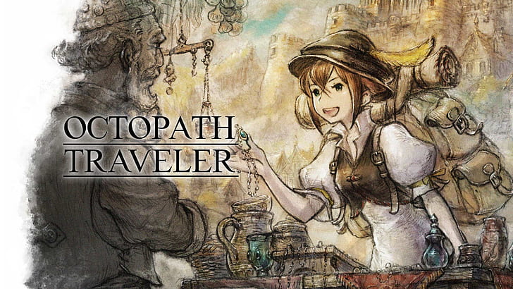 Video Game, Octopath Traveler, Tressa Colozone, HD wallpaper