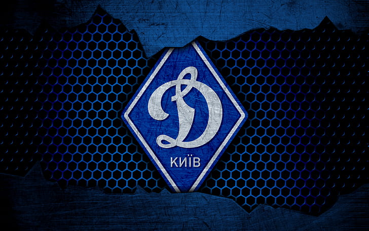 Piłka nożna, FC Dynamo Kyiv, emblemat, logo, Tapety HD