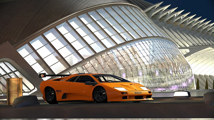 Gran Turismo, racing simulators, Lamborghini Diablo Sv, Lamborghini Diablo, HD wallpaper
