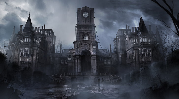 Ladrão 4 Dark Fantasy, ilustração do castelo, Jogos, Ladrão, Escuro, Fantasia, 2014, HD papel de parede