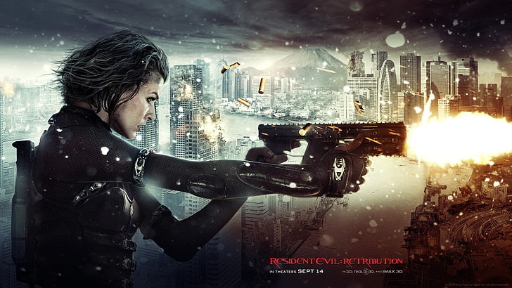 filmy, Resident Evil: Retribution, Milla Jovovich, Tapety HD