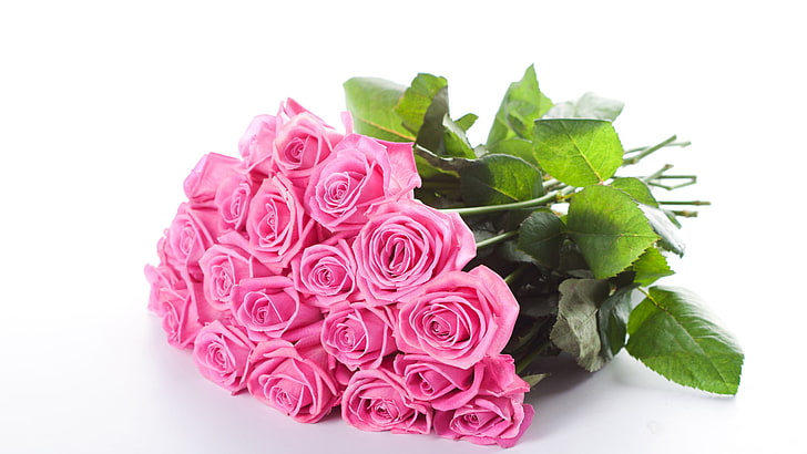 bouquet, rose, flower, pink, flowers, floral, valentine, petal, love, blossom, roses, plant, bud, gift, leaf, romance, spring, petals, decoration, lilac, bloom, wedding, birthday, fragility, flora, garden, celebration, romantic, natural, anniversary, summer, day, design, card, holiday, bright, blooming, present, leaves, fresh, HD wallpaper