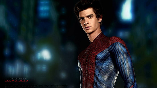 แอนดรูว์การ์ฟิลด์ในภาพยนตร์เรื่อง Amazing Spider Man มหัศจรรย์แมงมุมแอนดรูว์การ์ฟิลด์ภาพยนตร์, วอลล์เปเปอร์ HD HD wallpaper