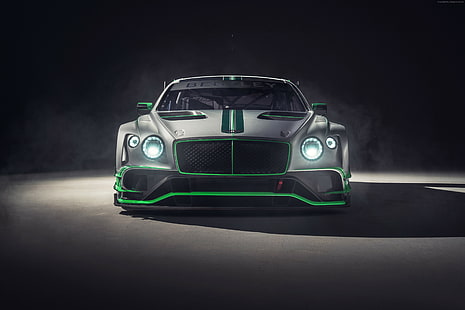 4k, 2018 carros, Bentley Continental GT3, HD papel de parede HD wallpaper