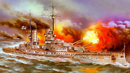 Navi da guerra, Marina tedesca, Battleship, SMS Markgraf, Sfondo HD HD wallpaper