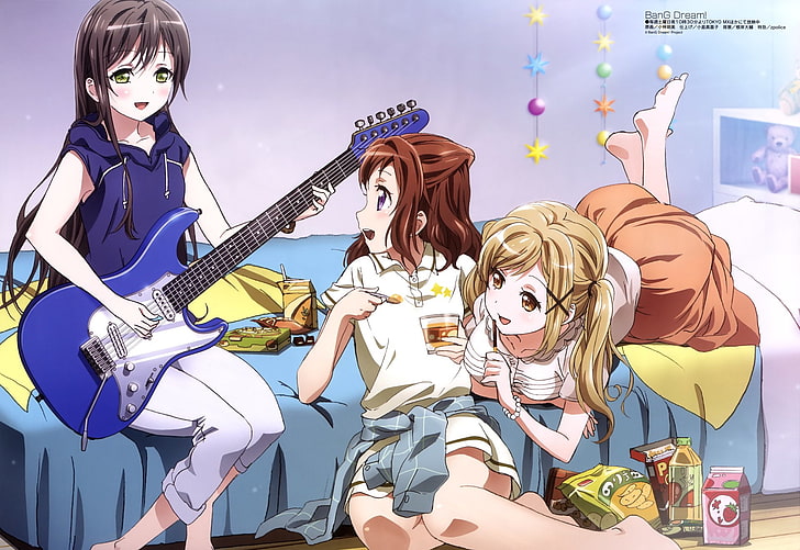 Anime, BanG Dream !, Arisa Ichigaya, Kasumi Toyama, Tae Hanazono, Sfondo HD