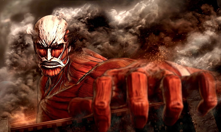Papel de parede de Attack of Titans, Anime, Ataque dos Titãs, Colossal Titã, Shingeki No Kyojin, Titã, HD papel de parede