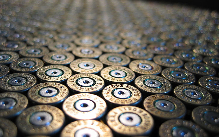 white, blue, and brown area rug, ammunition, HD wallpaper