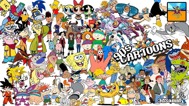 dibujos animados, 90s, TV, series animadas, Fondo de pantalla HD