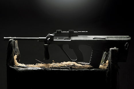 weapon, assault rifle, Steyr AUG, gun, HD wallpaper HD wallpaper