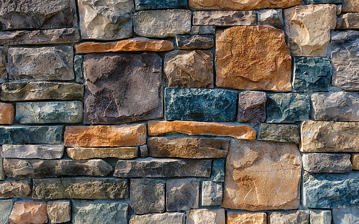 wall, stones, pattern, Others, HD wallpaper