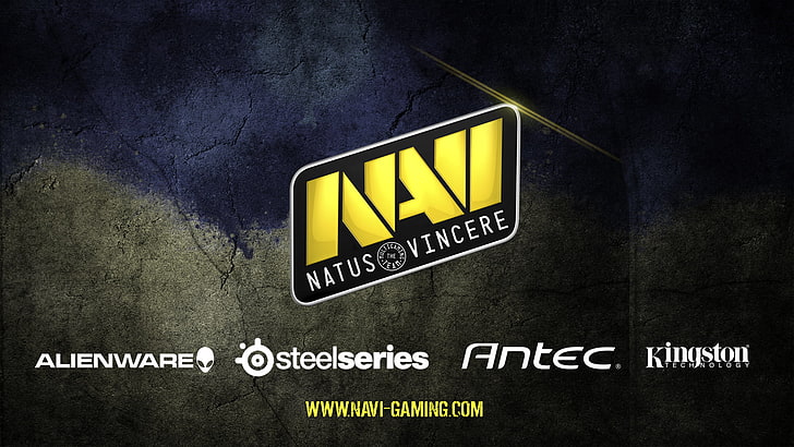 Логотип Navi, Alienware, Украина, Natus Vincere, SteelSeries, Na`Vi, Antec, Спонсоры, Kingston Hyper, HD обои