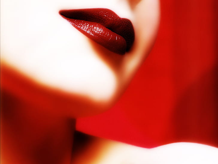 Reddish Lips HD, red lip color, creative, graphics, creative and graphics, lips, reddish, HD wallpaper