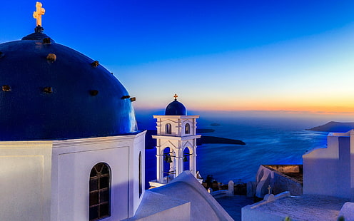 Städte, Santorini, Architektur, Griechenland, Haus, Ozean, Meer, HD-Hintergrundbild HD wallpaper