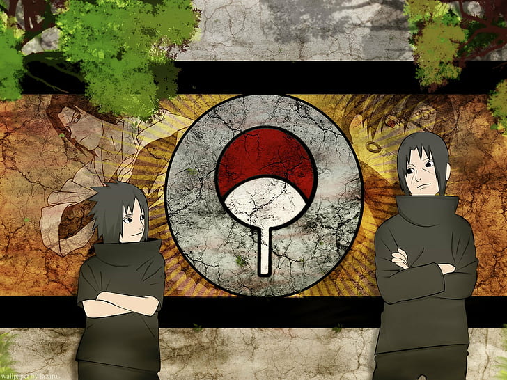 Sasuke, Naruto, Anime, Kunst, Itachi, Uchiha-Clan, HD-Hintergrundbild
