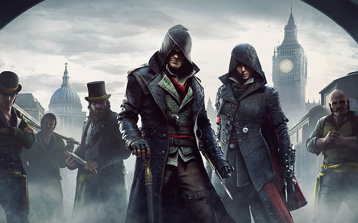 poster permainan, wallpaper digital Assassin's Creed Syndicate, Assassin's Creed Syndicate, Assassin's Creed, Wallpaper HD