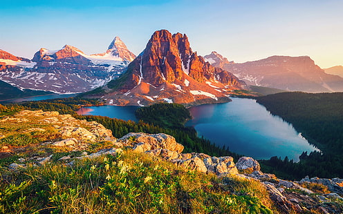Columbia Lake Canada HD, nature, landscape, lake, canada, columbia, HD wallpaper HD wallpaper