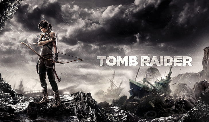 момиче, играта, Tomb Raider, игра, 2013, HD тапет