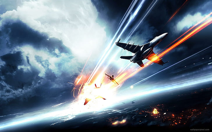 Battlefield 3 avions à réaction, papier peint avions à réaction, jeux, champ de bataille, Fond d'écran HD