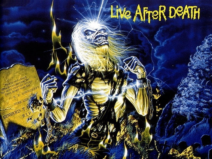 live after death artwork, Band (Music), Iron Maiden, HD wallpaper