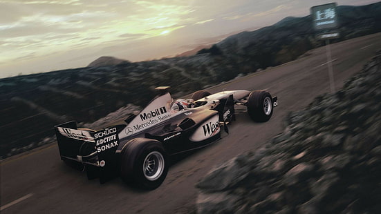 Race Car Formula One F1 Motion Blur HD, cars, car, race, blur, motion, f1, one, formula, HD wallpaper HD wallpaper