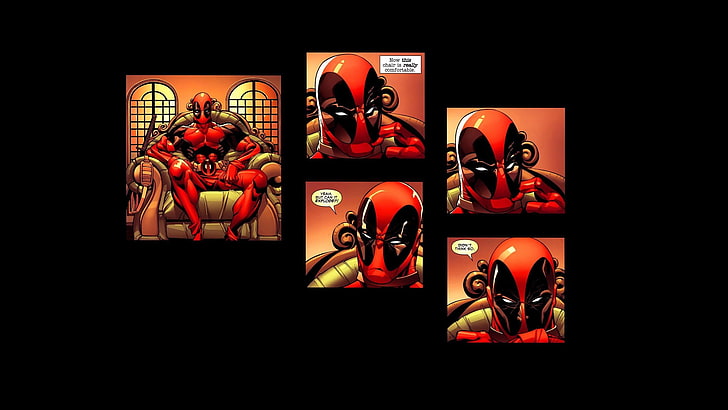 Комикс от Deadpool, Merc с уста, Deadpool, HD тапет