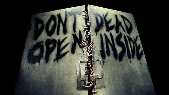 Walking Dead series still screenshot, The Walking Dead, zombies, artwork, hands, door, horror, HD wallpaper HD wallpaper