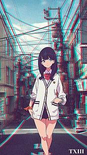 gadis anime, Takarada Rikka, SSSS.GRIDMAN, Wallpaper HD HD wallpaper