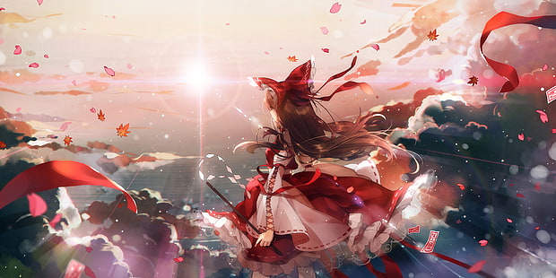 Anime, Anime Mädchen, Hakurei Reimu, Touhou, HD-Hintergrundbild HD wallpaper