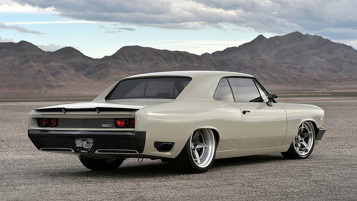 Chevrolet, Chevrolet Chevelle, Mobil Beige, Mobil, Chevrolet Chevelle Recoil, Muscle Car, Ringbrothers, Wallpaper HD