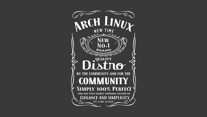 Arch Linux-text, Archlinux, Linux, HD tapet