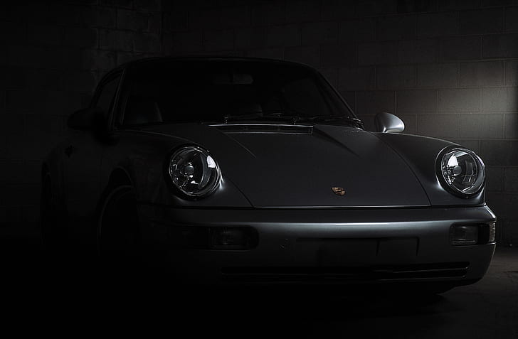 preto, velho, Porsche, Porsche 911 Carrera, HD papel de parede