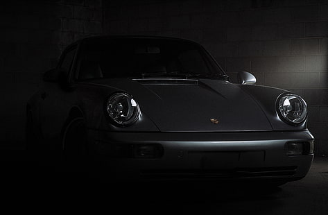 Porsche 911 Carrera, black, old, Porsche, HD wallpaper HD wallpaper