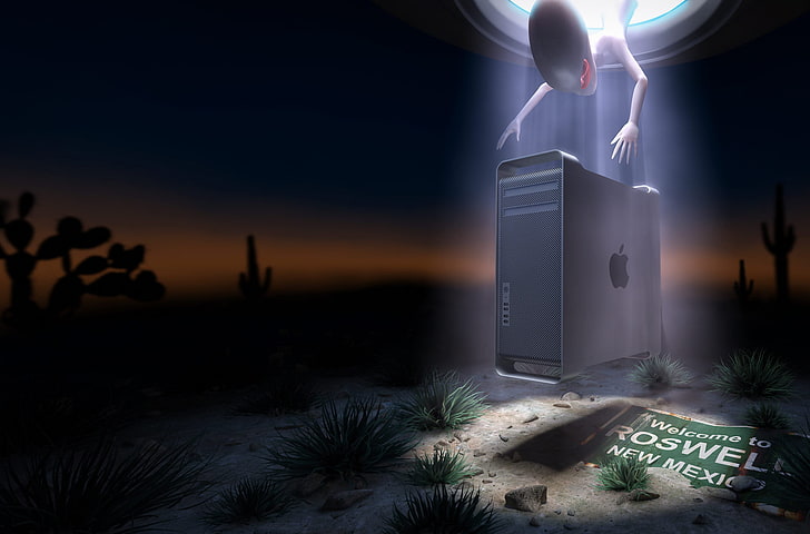 シルバーapple Mac G5 砂漠 アップル ニューメキシコ ロズウェル U F O Hdデスクトップの壁紙 Wallpaperbetter