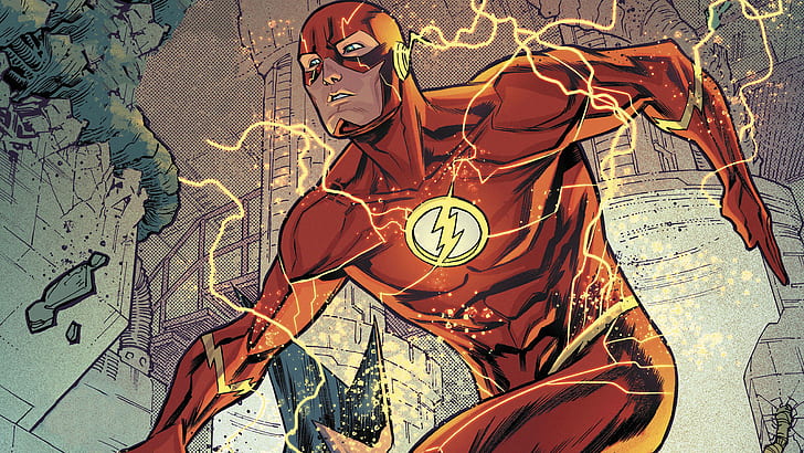 Flash, DC Comics, Comics, Comic-Kunst, HD-Hintergrundbild
