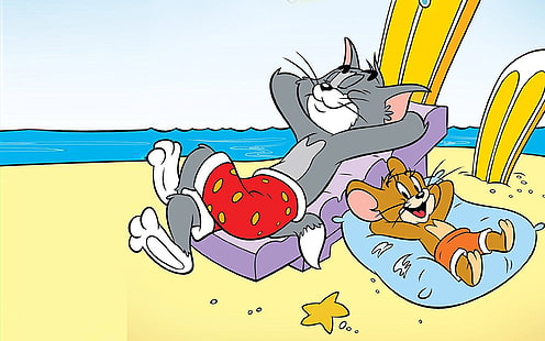 Tom And Jerry Summer Holidays Hd Wallpaper 2560 × 1600, วอลล์เปเปอร์ HD HD wallpaper