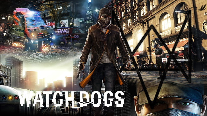 Watch Dogs vektör, Watch_Dogs, Ubisoft, video oyunları, HD masaüstü duvar kağıdı