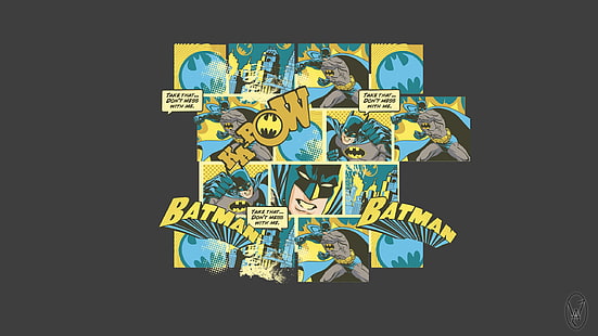 Batman, sketsa, logo, komik, Wallpaper HD HD wallpaper