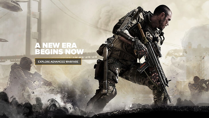 Papel de parede de Call of Duty, Call of Duty: Guerra Avançada, Call of Duty, videogames, HD papel de parede
