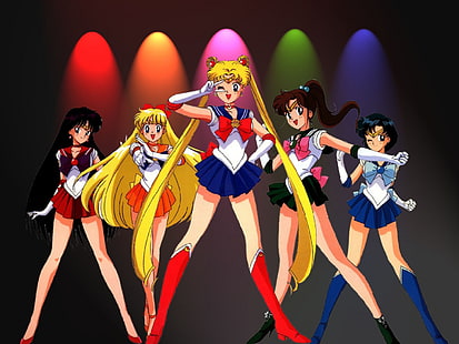 Sailor Moon, Sailormoon illustration, Anime / Animerad,, flickor, anime, HD tapet HD wallpaper