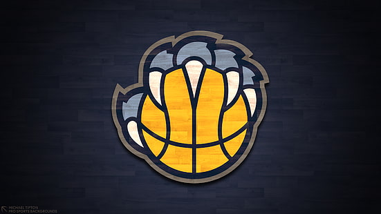 Bola Basket, Memphis Grizzlies, Emblem, NBA, Wallpaper HD HD wallpaper