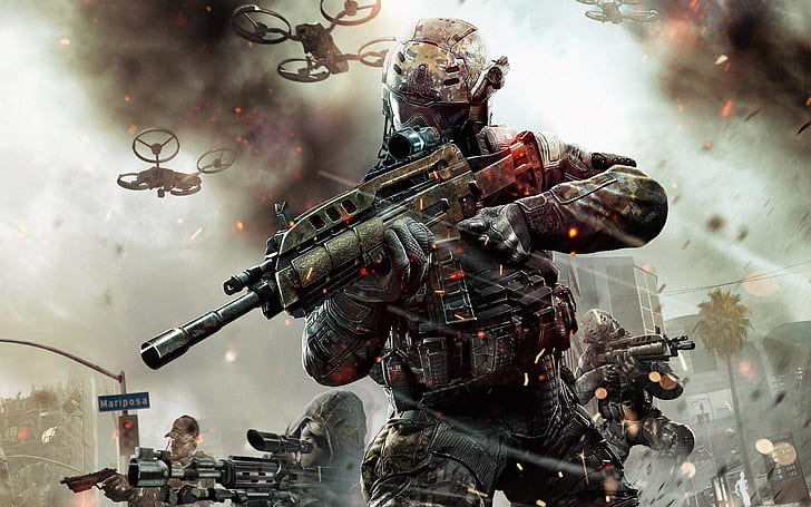 Call of Duty Black Ops 2 Spiel 2013, Schwarz, Spiel, Call, Duty, 2013, HD-Hintergrundbild