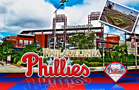 baseball, mlb, philadelphie, phillies, Fond d'écran HD HD wallpaper