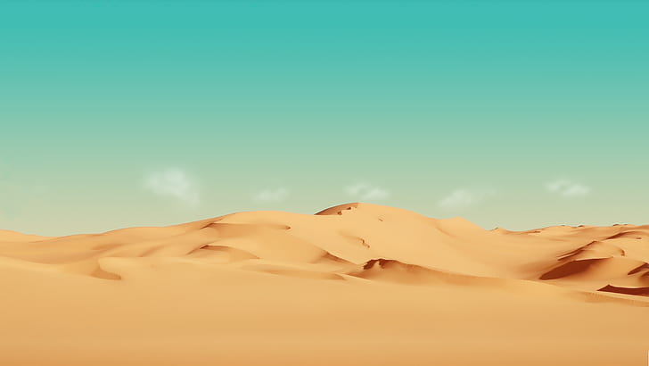 المناظر الطبيعية ، الصحراء ، الكثبان الرملية ، الطبيعة ، الرمال، خلفية HD