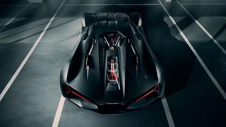 Rear, Lamborghini, 2019, Terzo, Millennio, HD wallpaper
