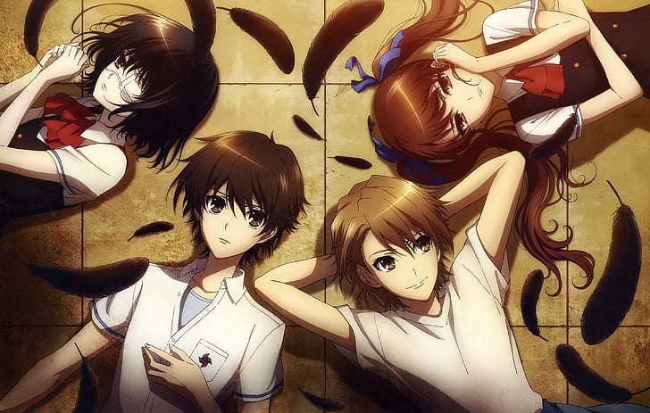 Anime, Another, Another (อะนิเมะ), Izumi Akazawa, Kouichi Sakakibara, Mei Misaki, Naoya Teshigawara, วอลล์เปเปอร์ HD