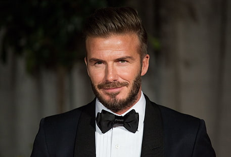 herr svart sjal kavajjacka, David Beckham, idrottsman, ansikte, borst, HD tapet HD wallpaper