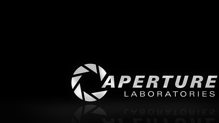 Logo Laboratorium Caperture, Portal (game), Laboratorium Aperture, video game, Wallpaper HD